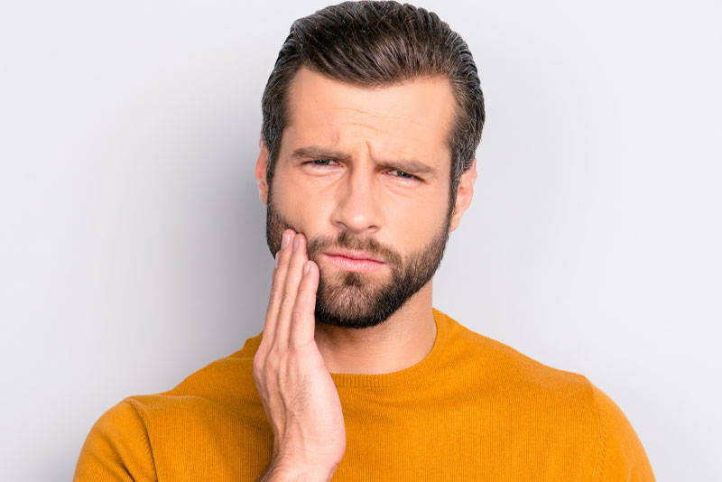 dental patient with gum disease